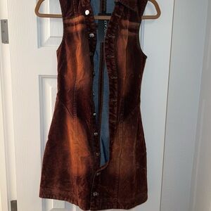 Brown denim Dress